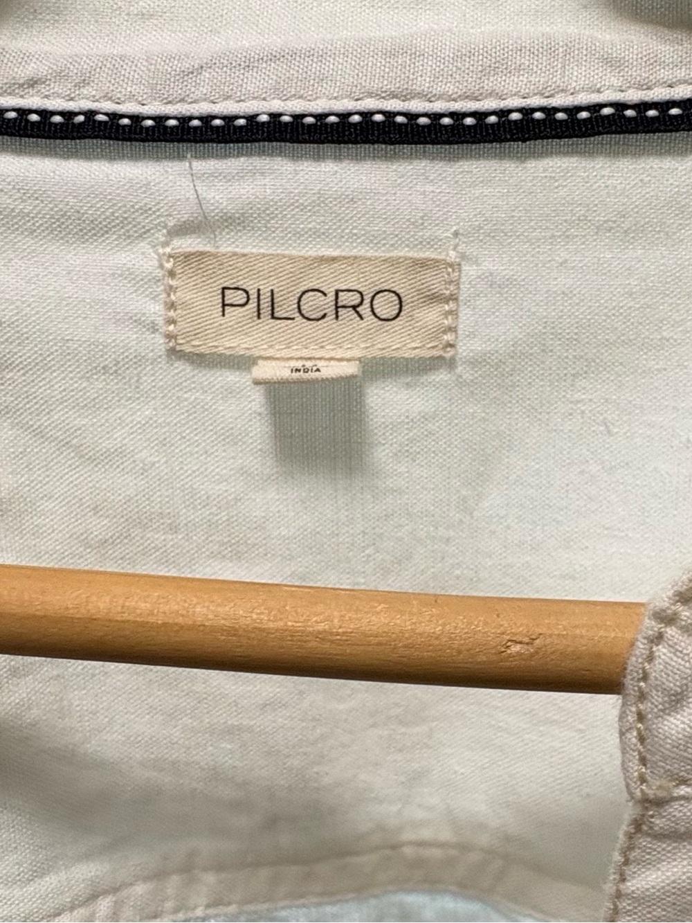 The Linden Denim Pleated
Waisted Blouse by Pilcro - Picture 6 of 7